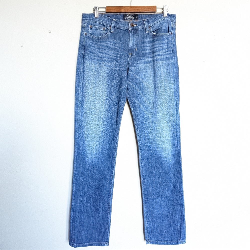 Lucky brand medium wash denim straight leg jeans size 10/30 - Picture 6 of 9